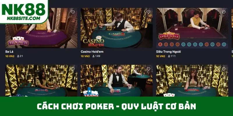 Cách chơi poker