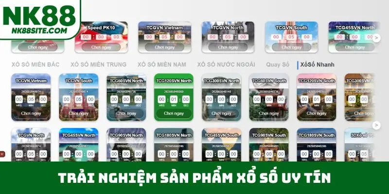 Trải nghiệm sản phẩm xổ số uy tín